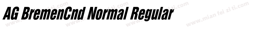 AG BremenCnd Normal Regular字体下载字体转换